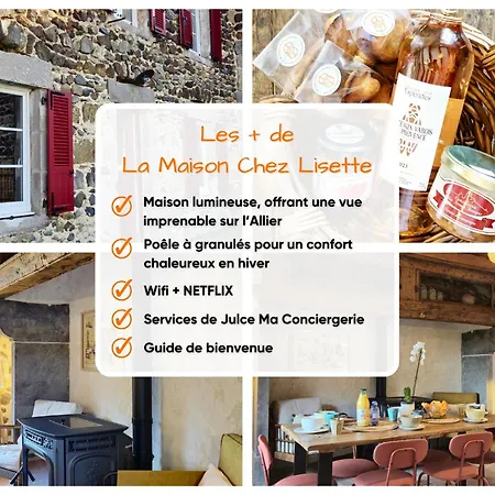 La Maison Chez Lisette Avec Piscine Et Terrain De Petanque Prive Au Bord De L'allier ! Holiday home *